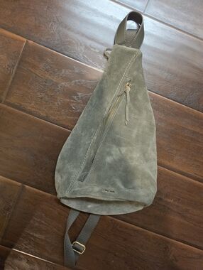 The SAK Geo Sling Suede Backpack